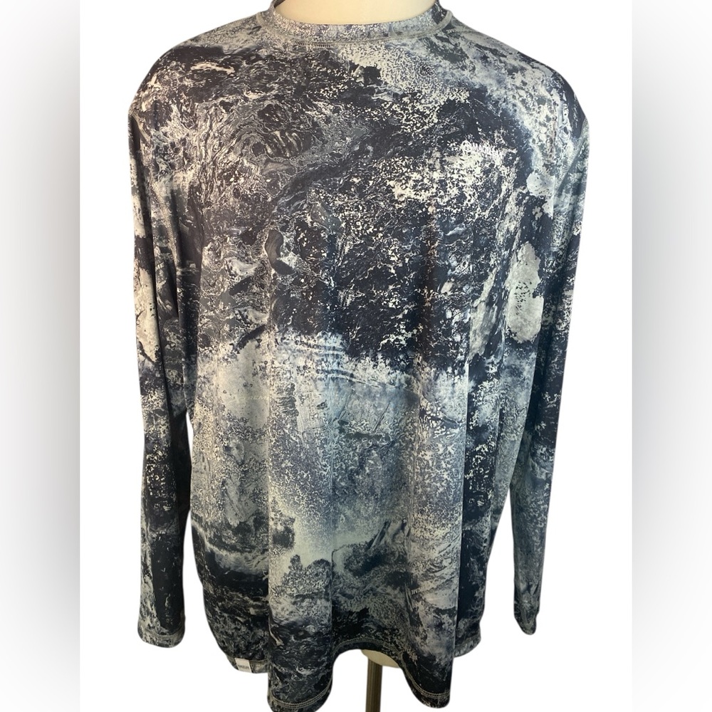 Magellan Outdoors Black and Gray Long Sleeve Tee Men’s 3XL